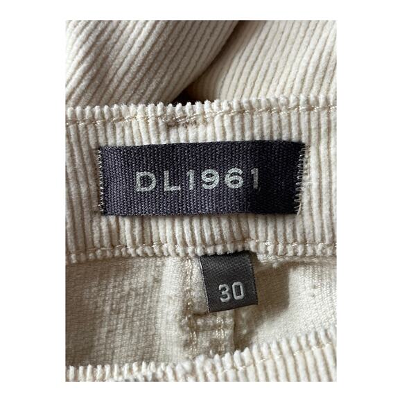 DL1961 jeans Rachel High rise corduroy flared leg beige size 30 - Picture 5 of 7